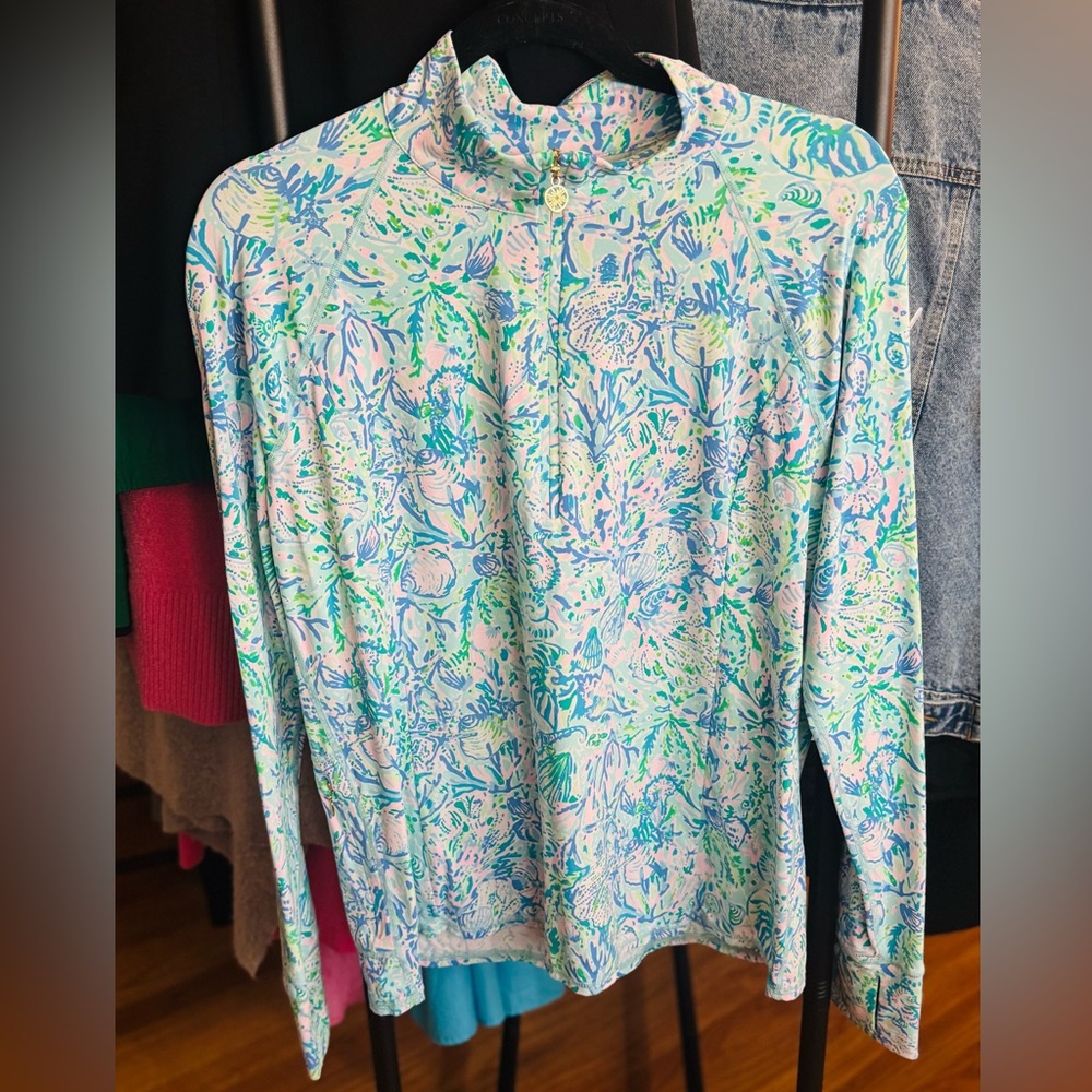 #039: Lilly Pulitzer Athletic 3/4 Zip Up